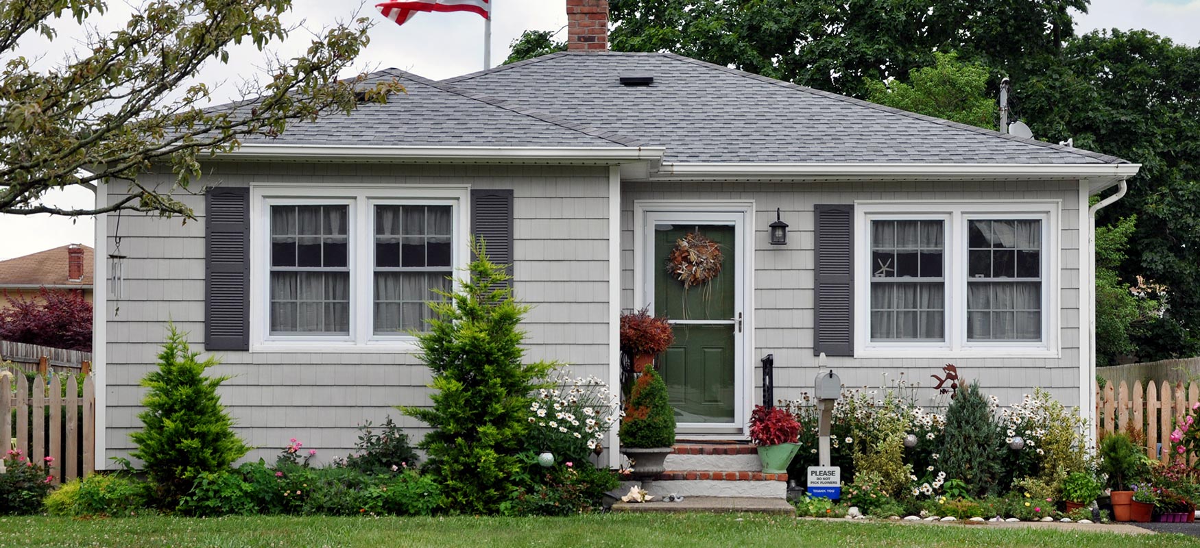 House With Gray Shake Siding